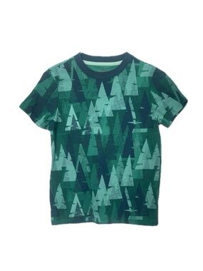 Cat & Jack boys tee shirt green geometric size medium 8/10